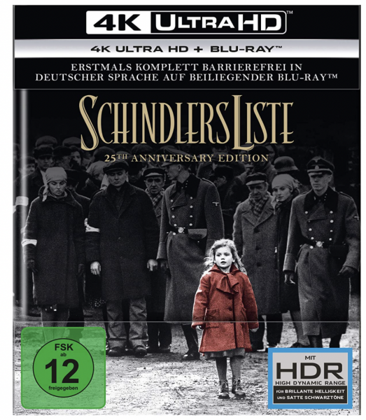 Schindlers Liste - 25th Anniversary Edition (4K Ultra HD) (Blu-ray 2D)
