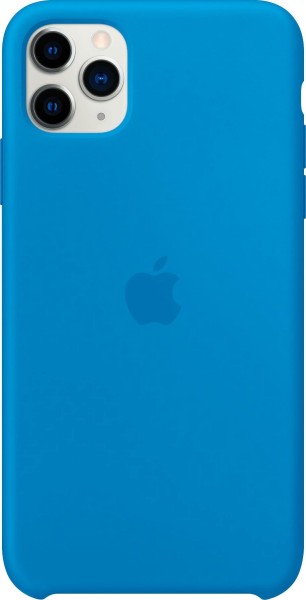 Apple MY1J2ZM/A iPhone 11 Pro Max Smartphone-Hülle, Silicone Case, Surfblau