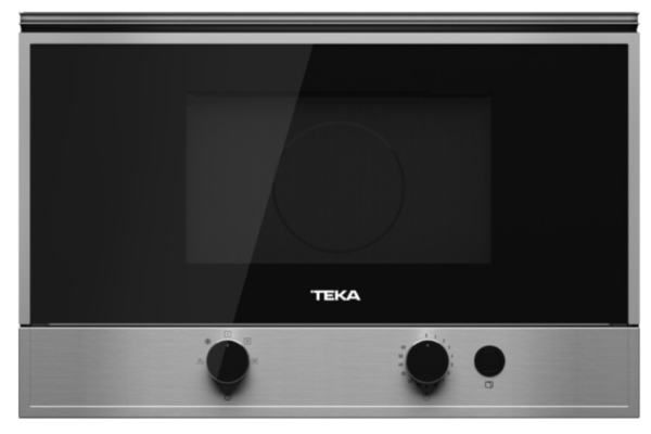 Teka MS 622 BI Einbau-Mikrowelle, 850 watt, 22 Liter, schwarz/silber