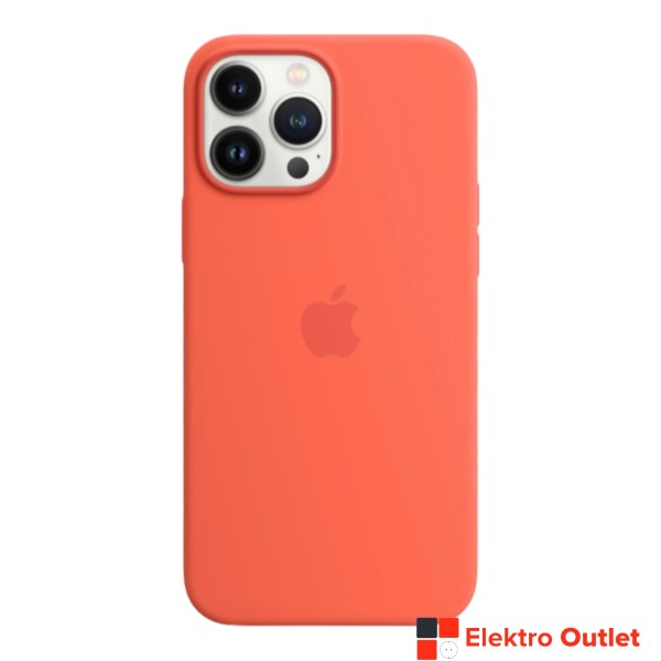 Apple Silikon Case mit MagSafe, Backcover, iPhone 13 Pro Max, Nektarine