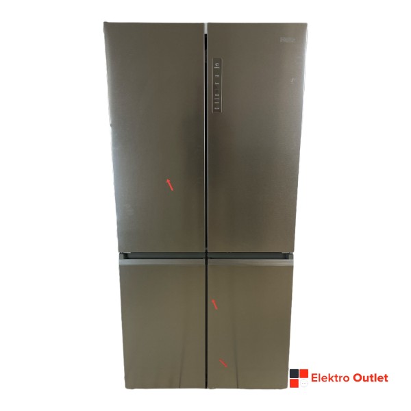 Haier HTF-540DP7 French-Door Kühlschrank, 190cm hoch, 91cm breit, NoFrost, Edelstahl