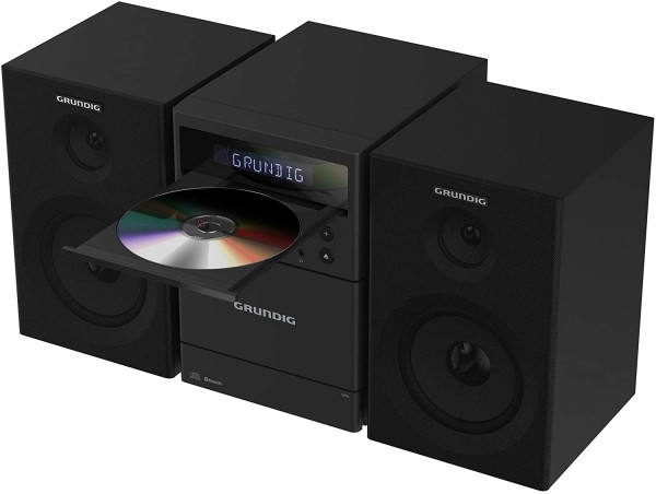 Grundig MS 300 Microanlage, CD, MP3, Kassettenlaufwerk, FM-Tuner, schwarz