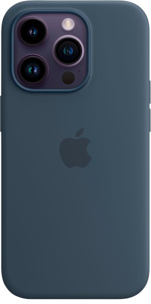 Apple Handyhülle »iPhone 14 Pro Silicone MagSafe« 15,5 cm (6,1 Zoll), sturmblau