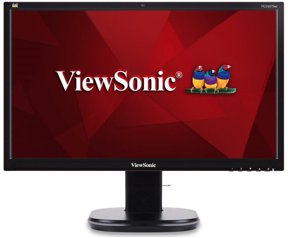 Viewsonic VG2437Smc Monitor, 24 Zoll (60cm), Full HD, Reaktionszeit 5ms, mit Webcam