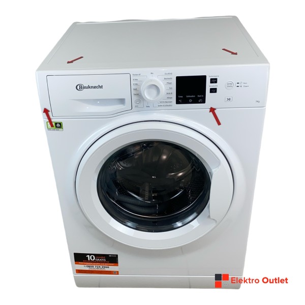 Bauknecht BW 719 N Waschmaschine, 7 kg, 1400 U/Min, weiß